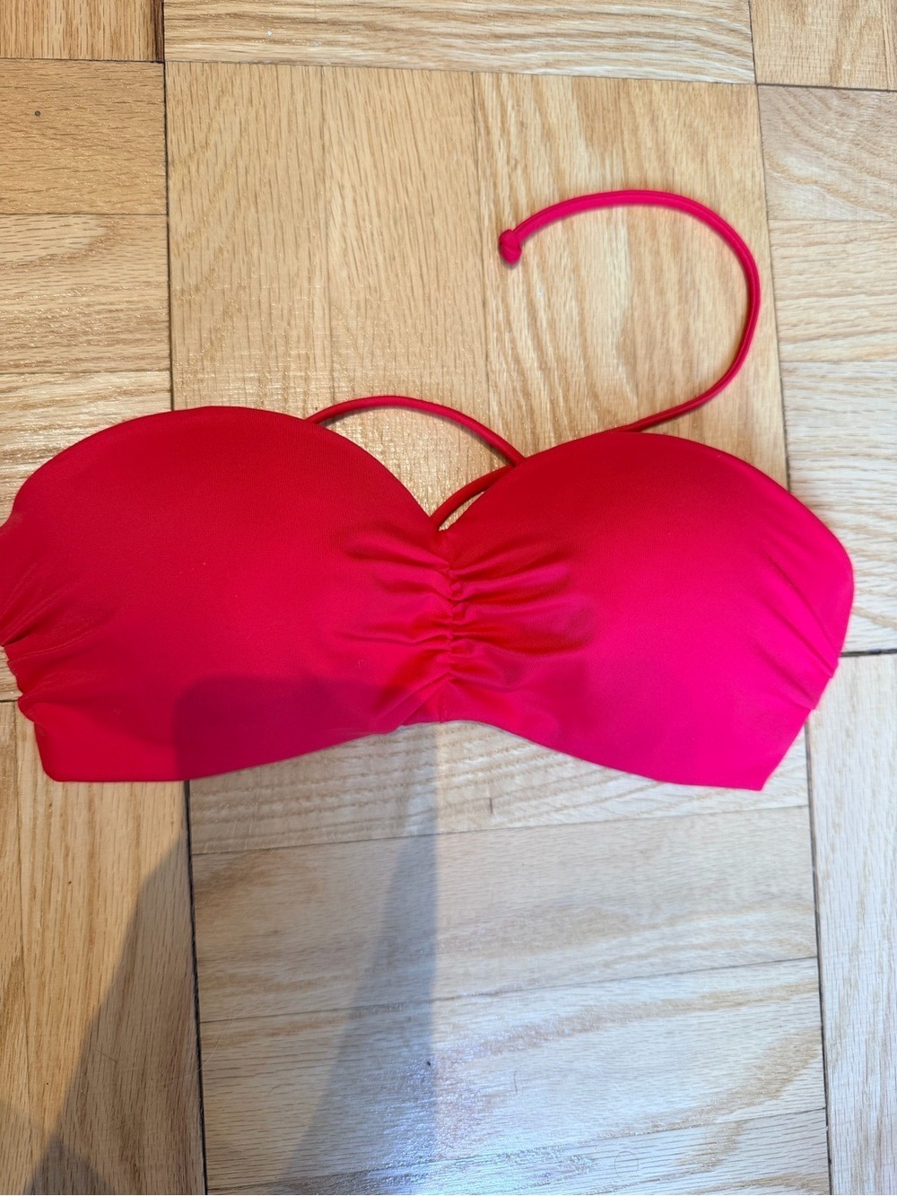 Victoria's Secret PINK Strapless Bikini Top Red Extra Small